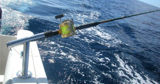 rod riggers extend the spread out into clean, clear water