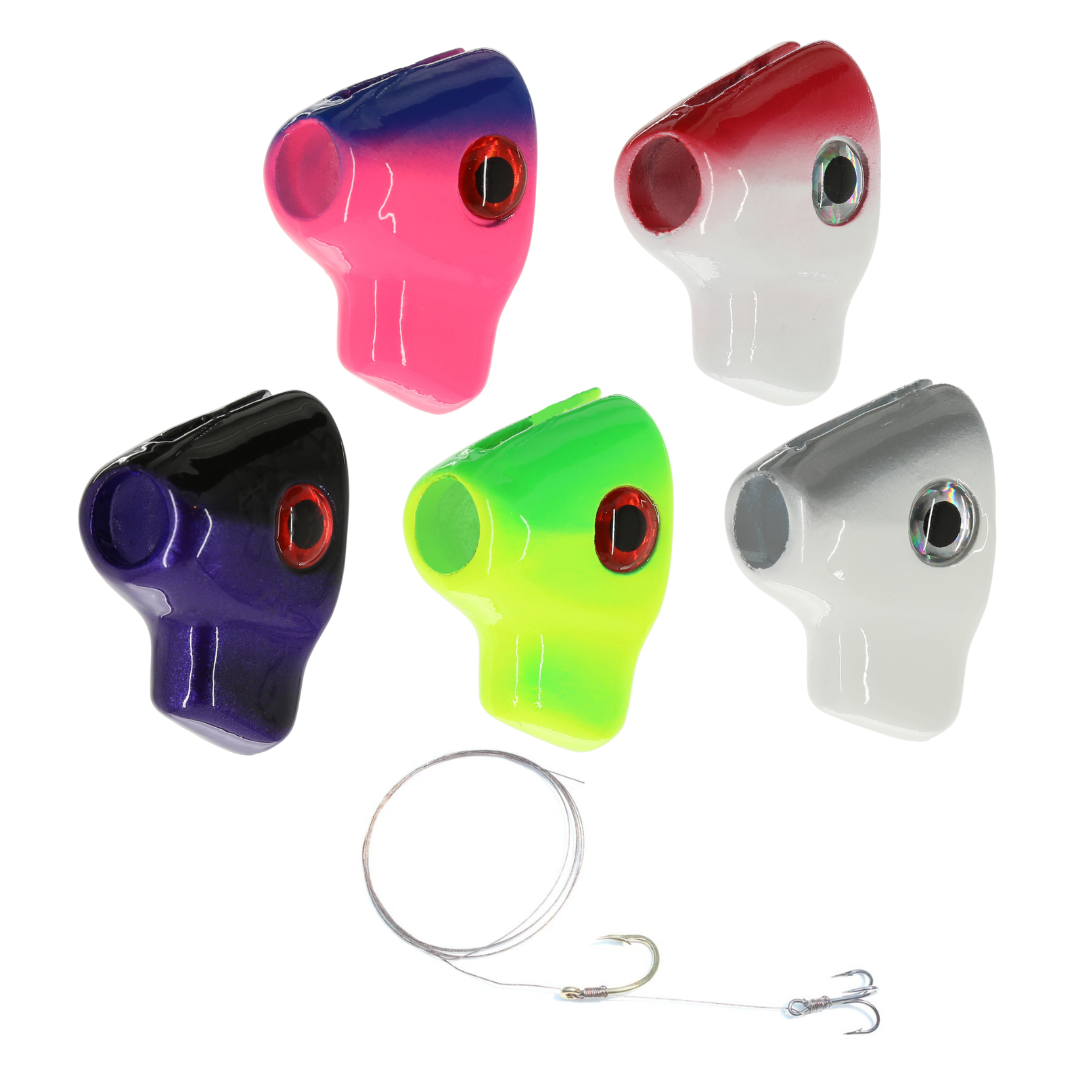 Gonne Da Pesca Trolling Offshore – 4 Pezzi Esche Skirt Ilander Per Mahi Mahi, Tonno, Wahoo, Kingfish