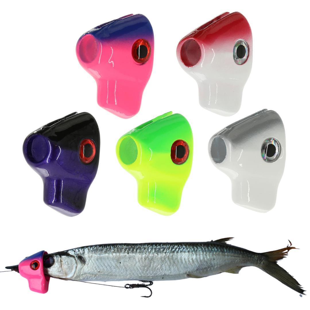 fishing feather rig trolling bullet weighted head lure Mahi Trolling Lure | Stinger Hook Rig | King Mackerel & Kingfish Rigs